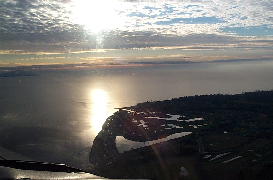 Birch Bay.  December 3, 2008.  Langley Flying School.